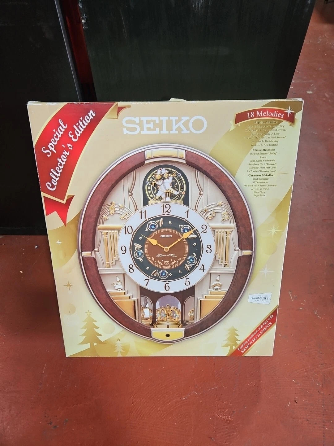 SEIKO Golden Trumpet Melodies In Motion Wall Clock Special Edition 18 Melodies