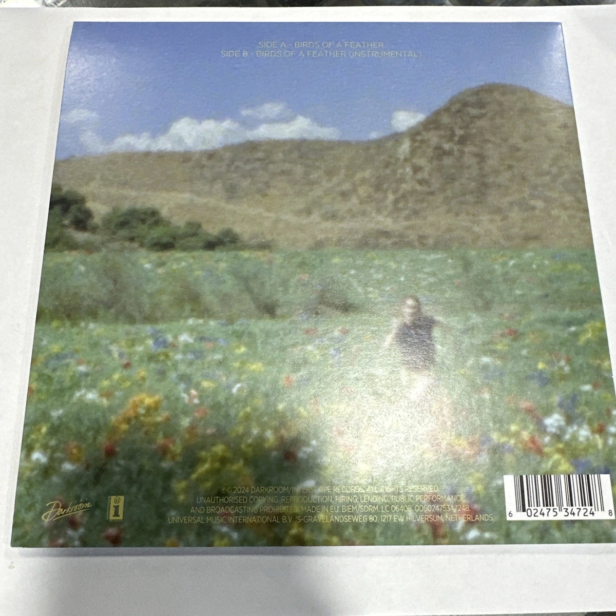 BILLIE EILISH BIRDS OF A FEATHER 7” VINYL TRANSLUCENT GREEN NEW