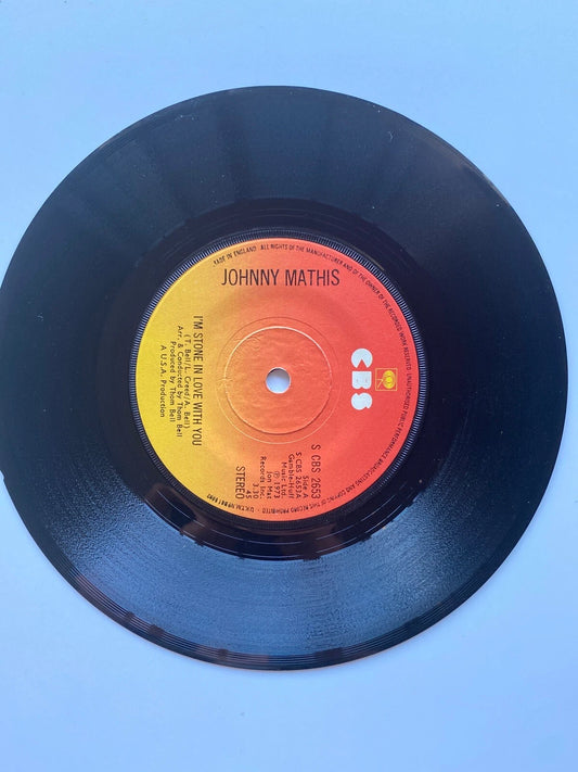 JOHNNY MATHIS I'M STONE IN LOVE WITH YOU / SWEET CHILD 7” UK VG+