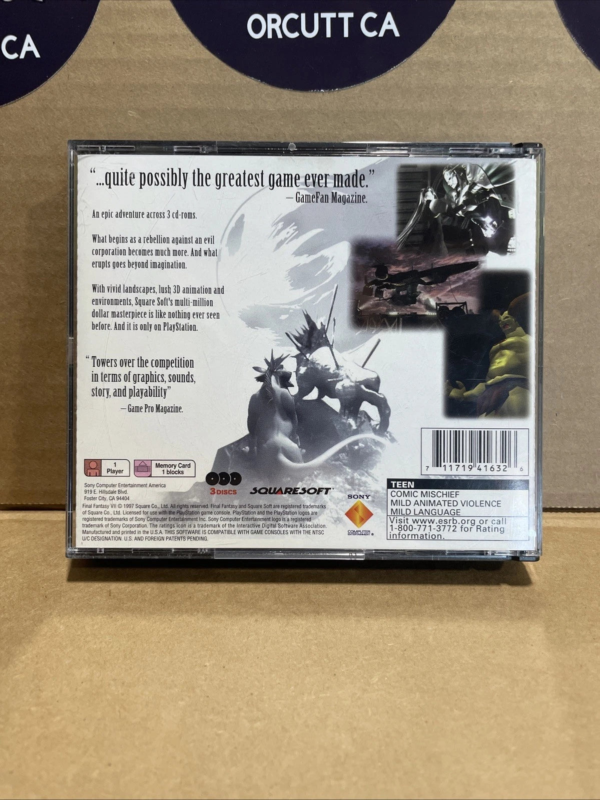 Final Fantasy 7 VII - Sony PlayStation 1 Ps1 Greatest Hits CIB W/ Discs & Manual