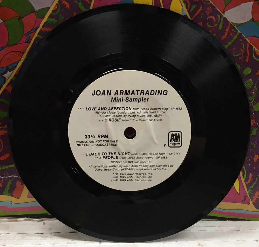 Joan Armstrong Free Joan Armatrading Mini-Sampler Promo 7” Sampler AM-2391