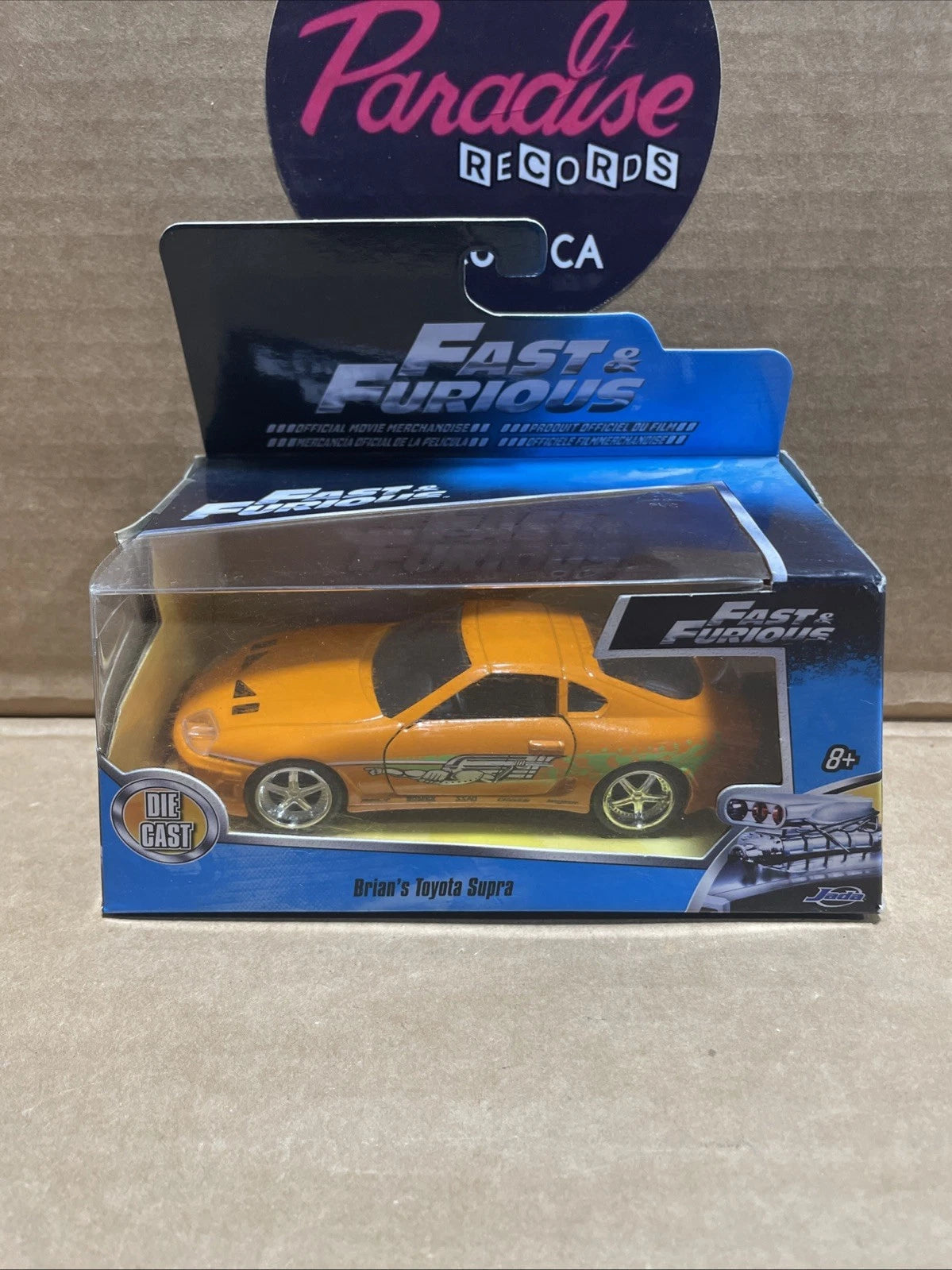 Jada Fast & Furious 1/32 Brians’s Toyota Supra Brand New Rare Die Cast Orange