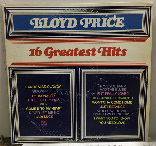 Llyod Price 16 Greatest Hits Record ABCX763