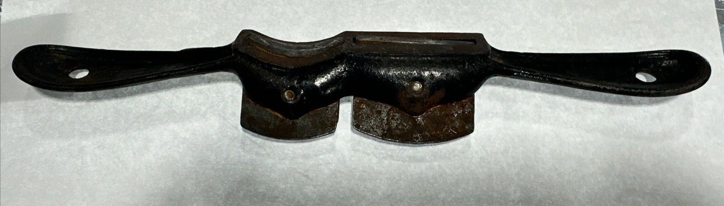 VINTAGE STANLEY NO. 60 DOUBLE CUTTER HOLLOW & STRAIGHT SPOKESHAVE W BLADES