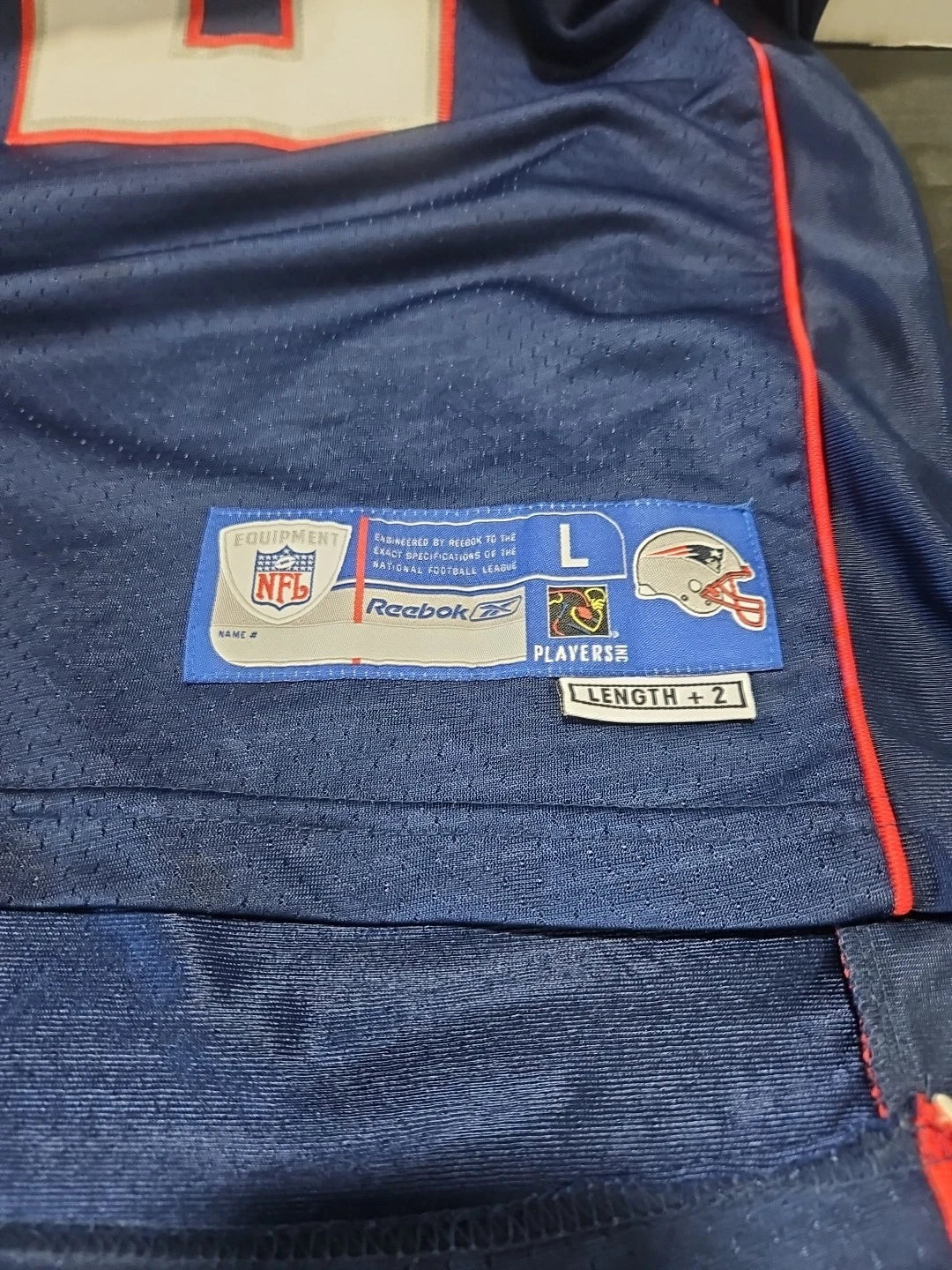 Tom Brady Reebok Patriots Jersey Size L New England Rare Vintage