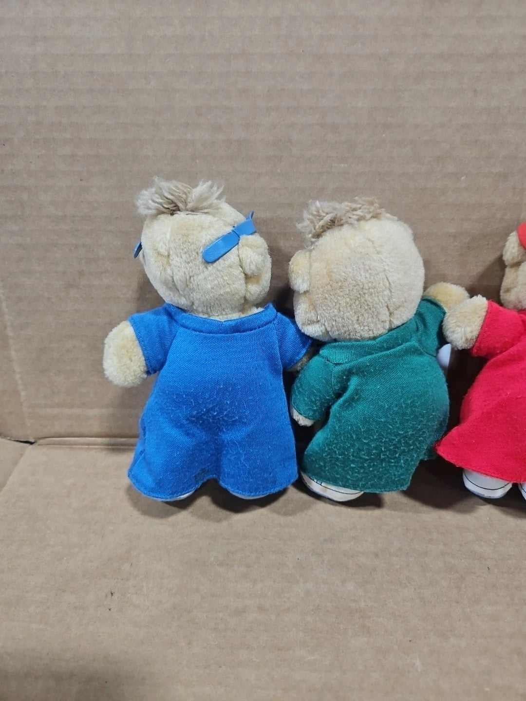 Alvin & the Chipmunks Theodore Simon 1987 Burger King Plush Dolls Set of 3