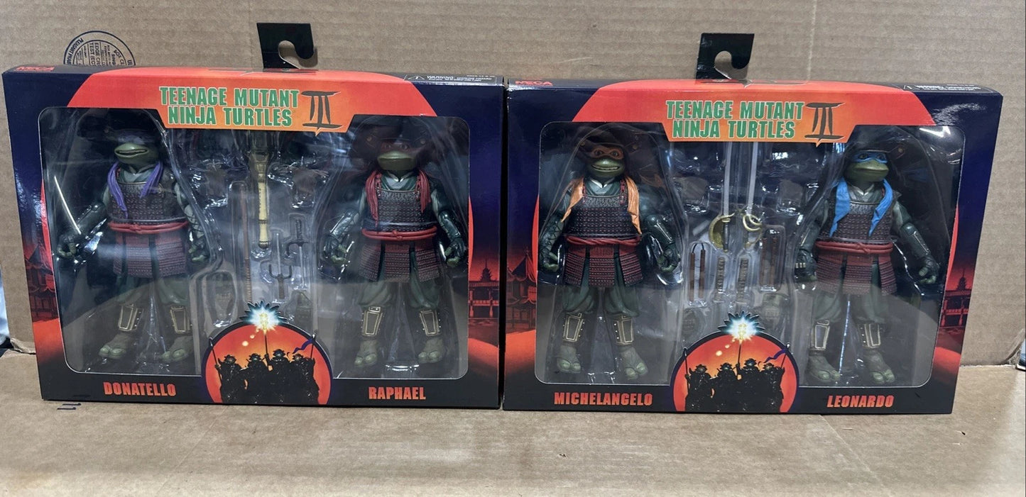NECA TMNT 3 Movie 2 Pack Lot of 2