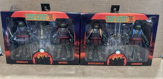 NECA TMNT 3 Movie 2 Pack Lot of 2