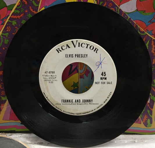 Elvis Presley Frankie And Johnny Promo 7” Single 47-8780