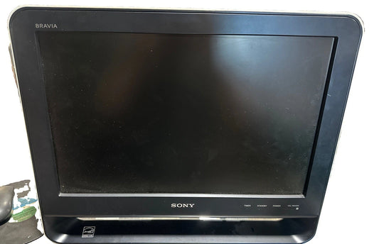 Sony Bravia 19" Digital TV KDL-19M4000 LCD HDTV White Gaming No Remote