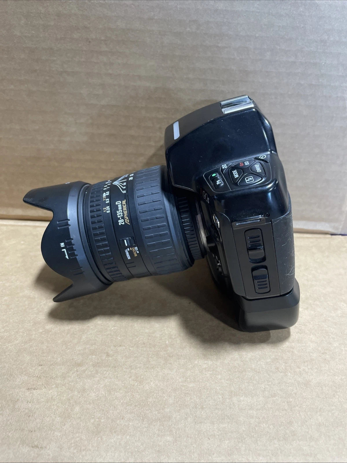 Nikon N90s 35mm SLR Film Camera Black Body Only W Sigma 28-135 mmD Lens