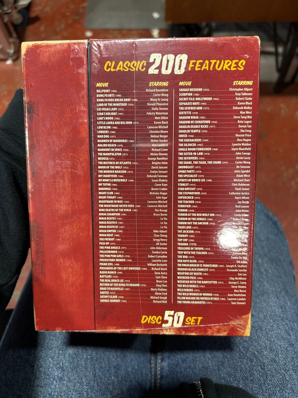 Drive-In Cult Cinema Collection: 200 Classic Features DVD 50-Disc Set RARE
