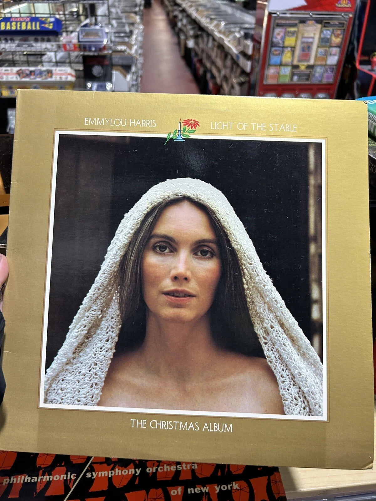 EMMYLOU HARRIS - LIGHT OF THE STABLE LP EX VINYL Original 1980 Christmas Album