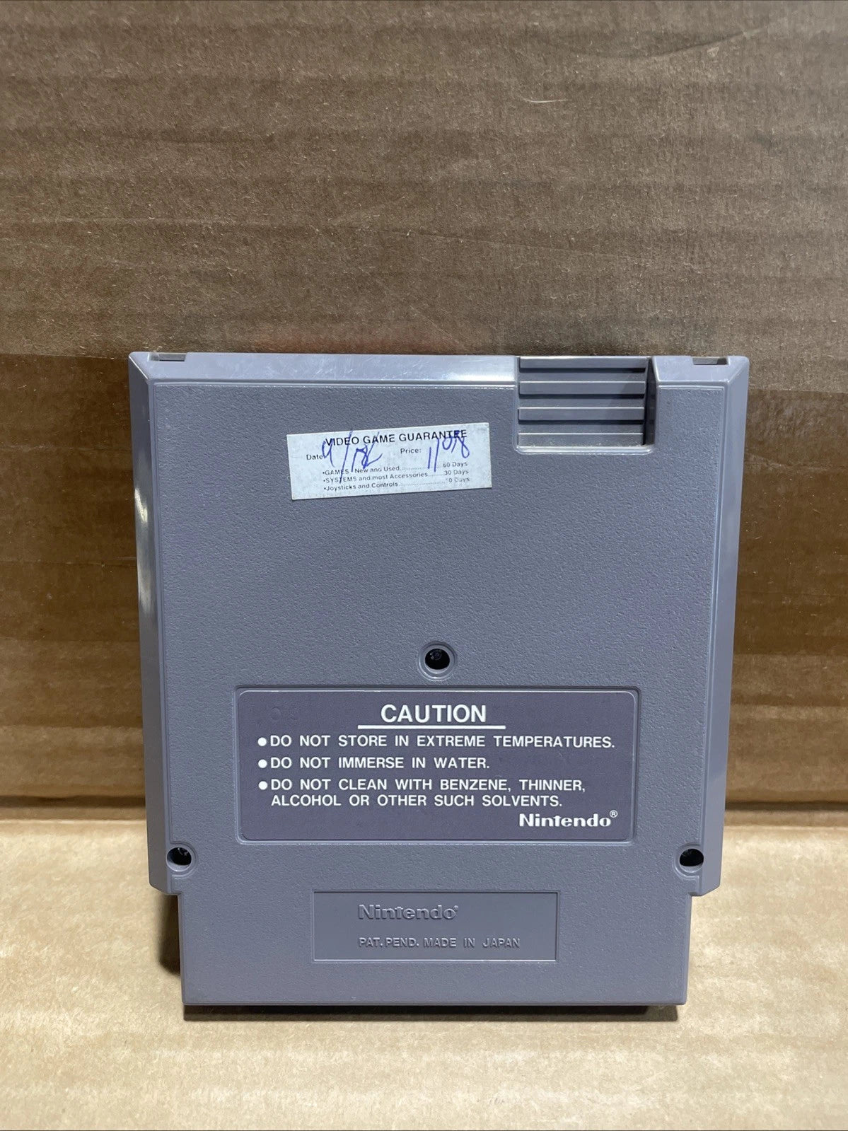 Super Mario Bros 3 Screw Nintendo Game Cartridge NES Cleaned & Tested Authentic