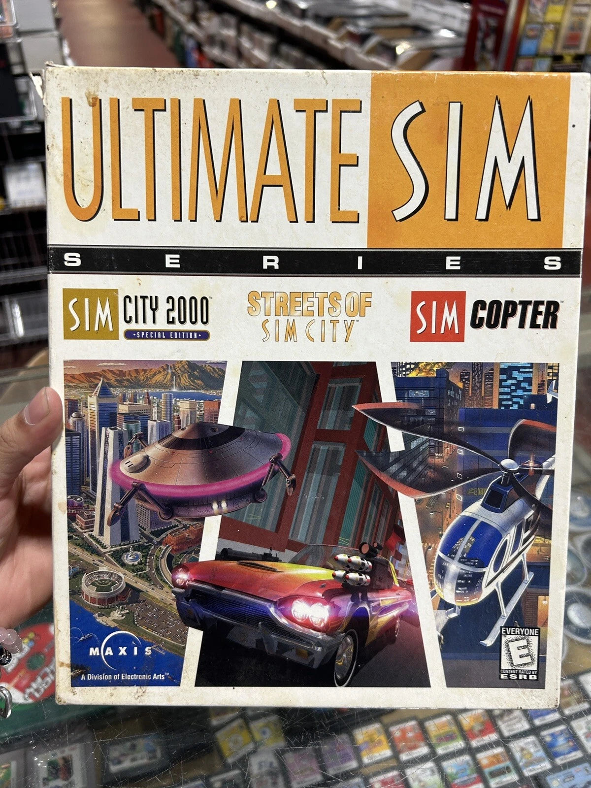 Ultimate Sim Series Maxis Box Set PC Game Sim City, Streets Of, Copter~Pre-owned