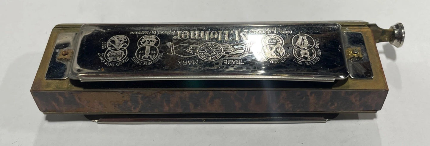 Vintage The ”Chromonica” M. Hohner Made In Germany Key Of D Chromatic Harmonica
