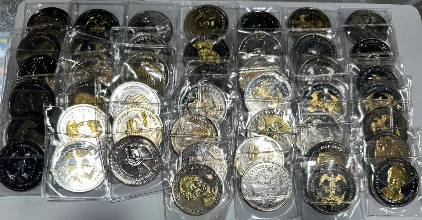 coin collection lot - us coins Anniversary Elvis, Reagan, Washington, Babe Ruth