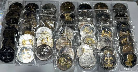 coin collection lot - us coins Anniversary Elvis, Reagan, Washington, Babe Ruth