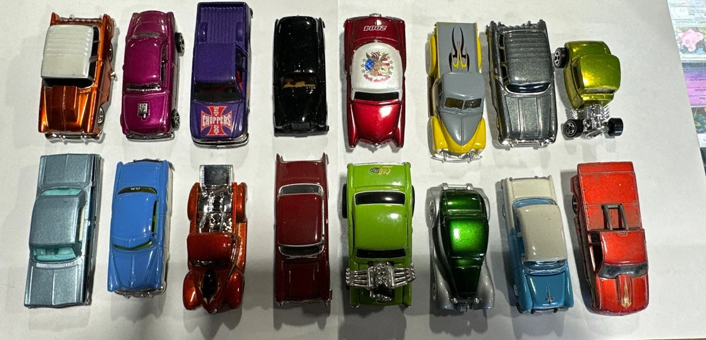 Diecast Loose 16 Car Mixed Lot - HotWheels Jada Lot