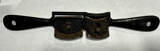VINTAGE STANLEY NO. 60 DOUBLE CUTTER HOLLOW & STRAIGHT SPOKESHAVE W BLADES