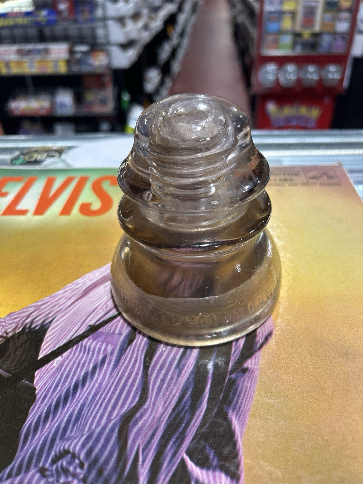Vintage WHITALL TATUM CO. No 1 Insulator Glass
