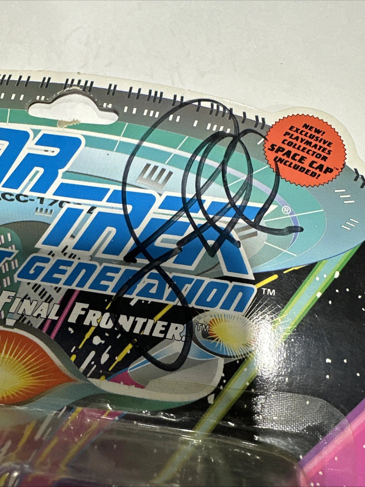 John de Lancie Star Trek Signed Figure Certified Autograph Next Generation