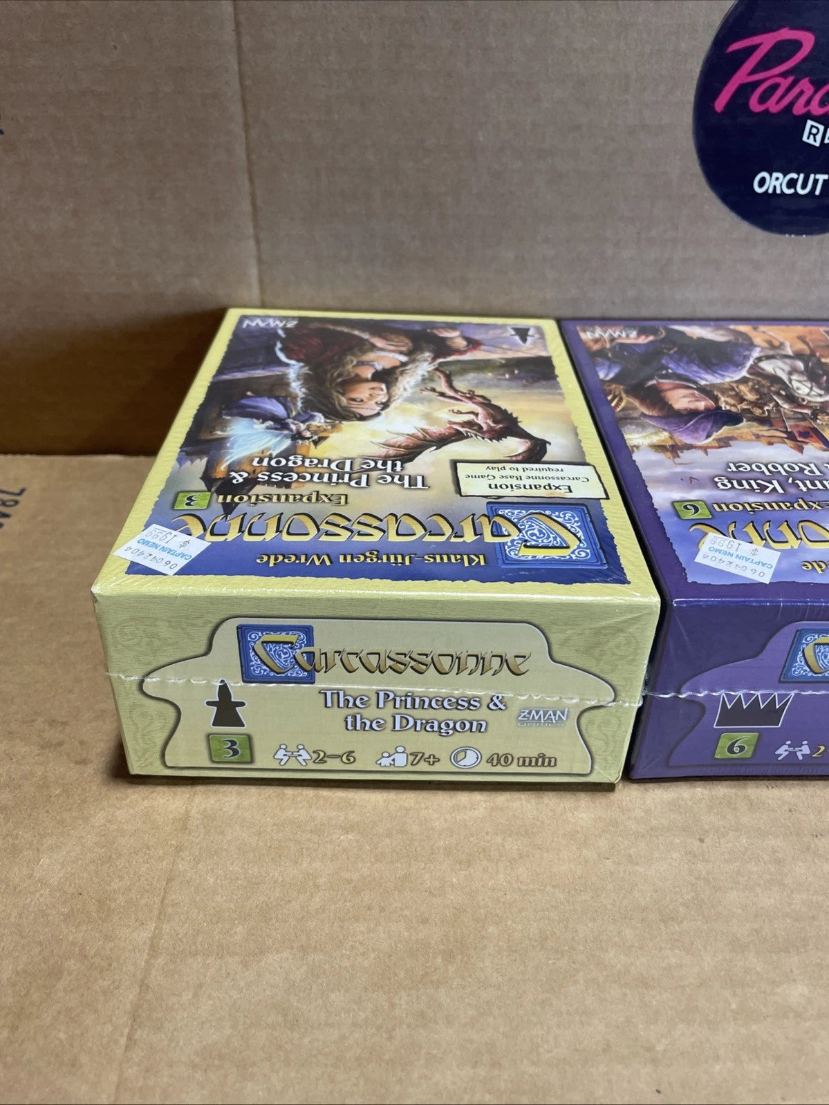 Carcassonne Expansion #3 + Expansion 6 + Expansion 8 Z-Man Games Brand New Lot 3