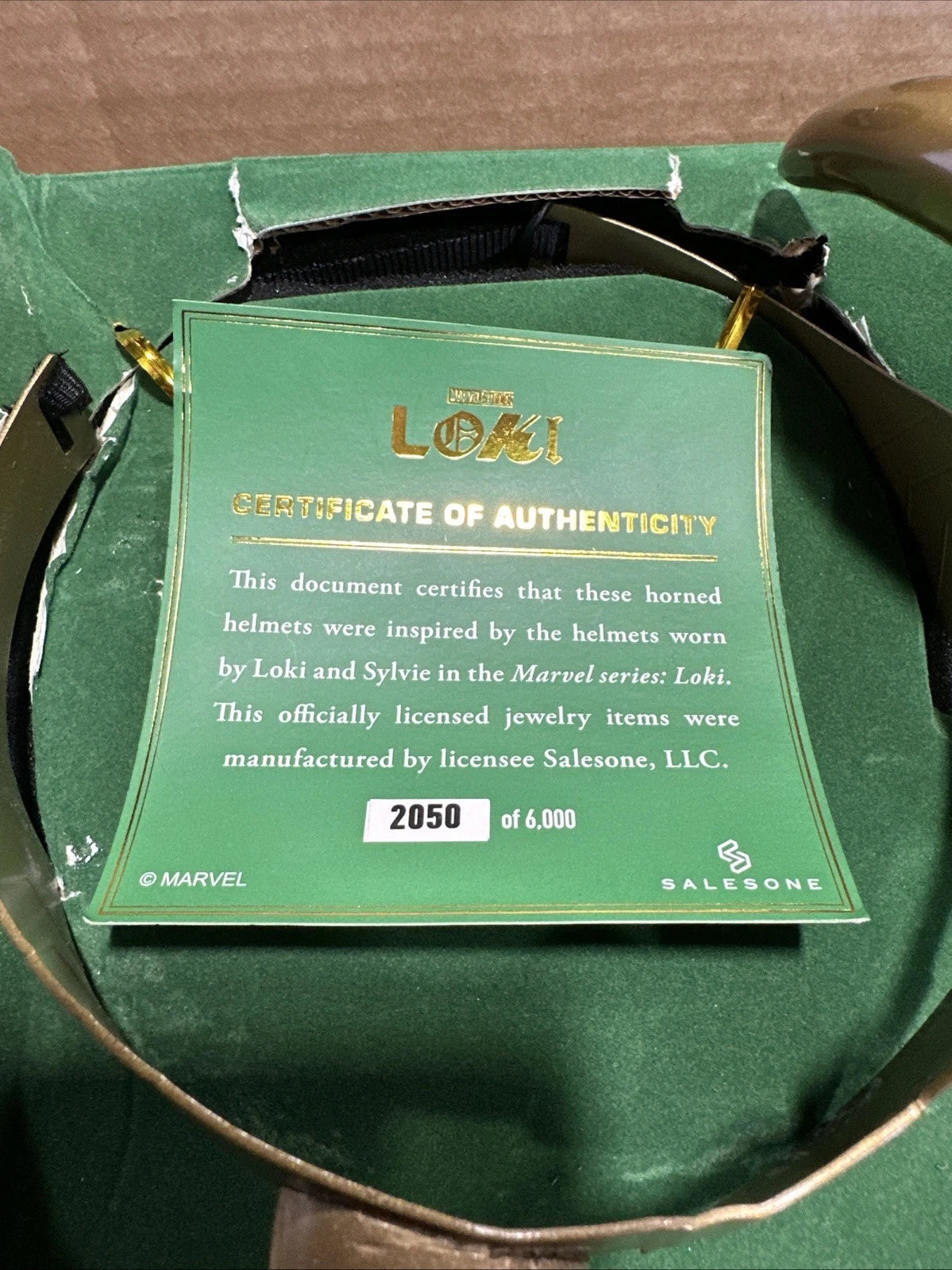 Marvel Loki Horned Helmet Set Only at GameStop Marvel License Limited 2050/6000