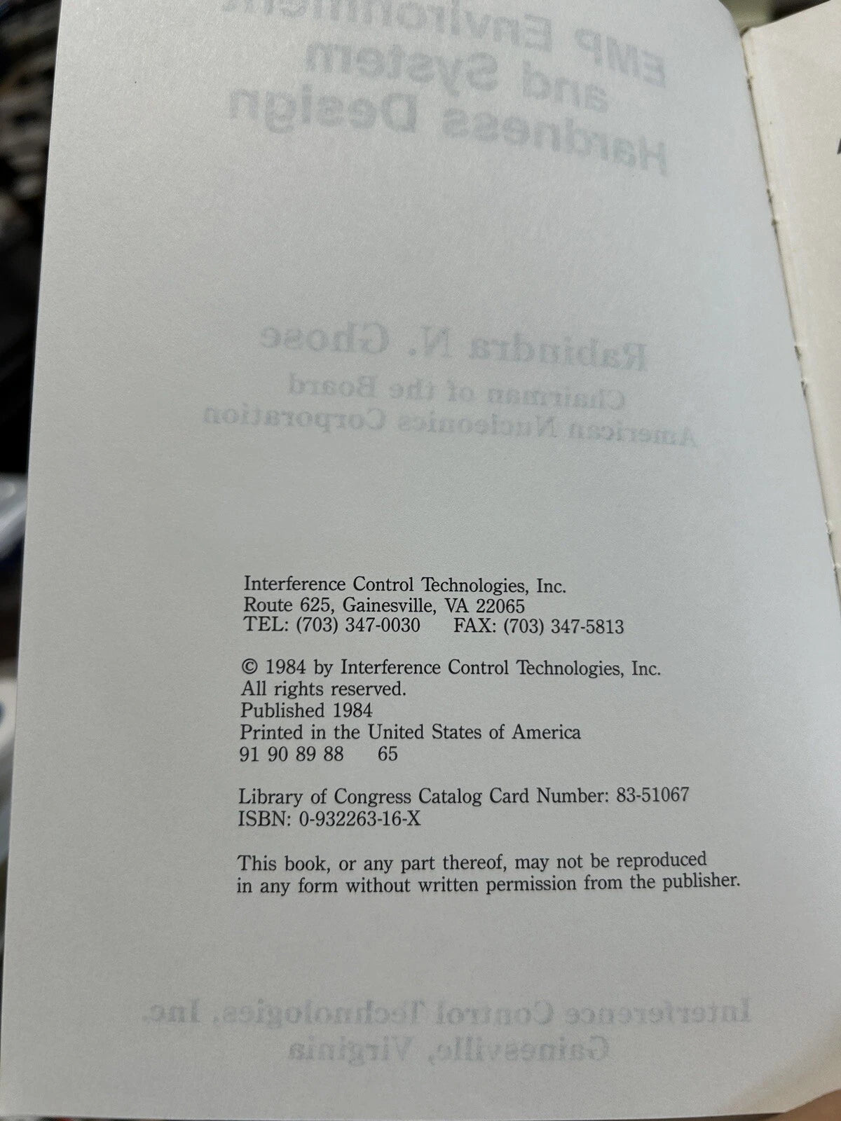 EMP ENVIRONMENT AND SYSTEM HARDNESS DESIGN By Rabindra N. Ghose - Hardcover