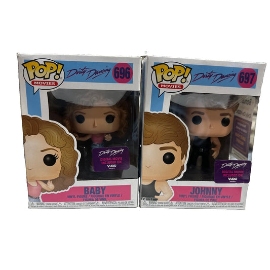 Funko Pop lot of 2 dirty dancing johnny and baby 1098 and 1099
