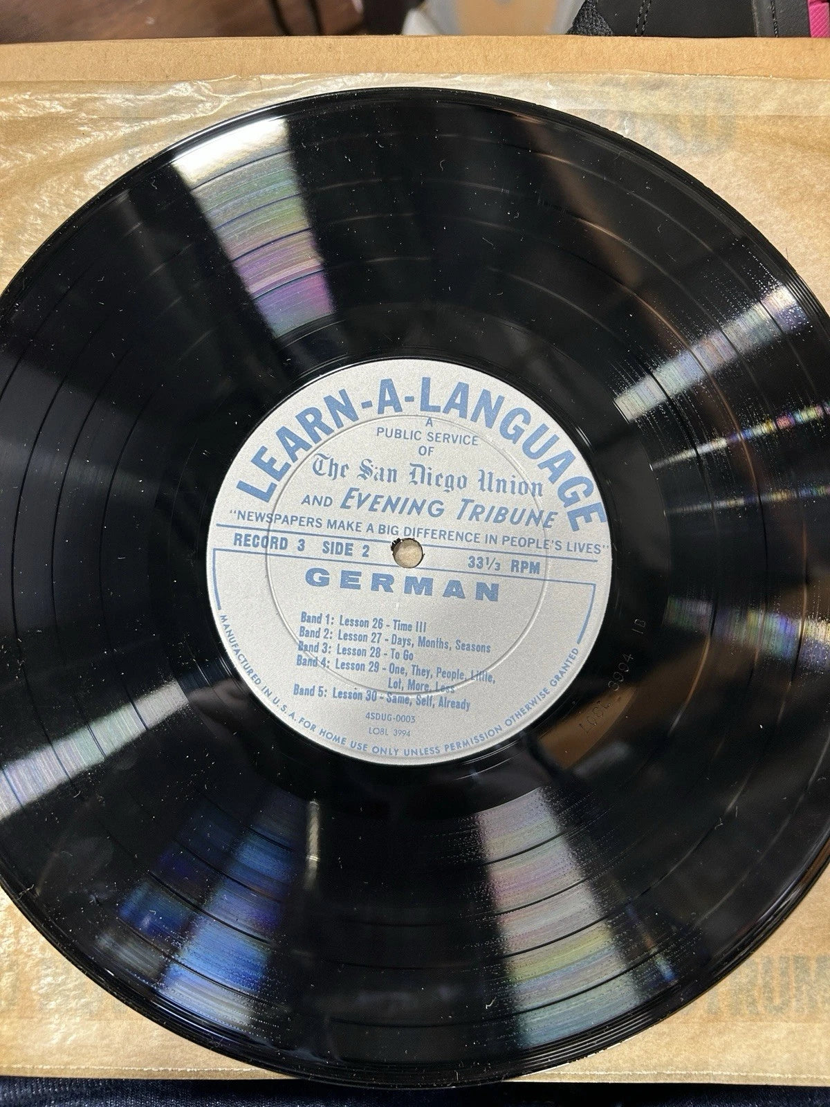 German Record Course/Learn A Language, 78rpm, Crown Publishers