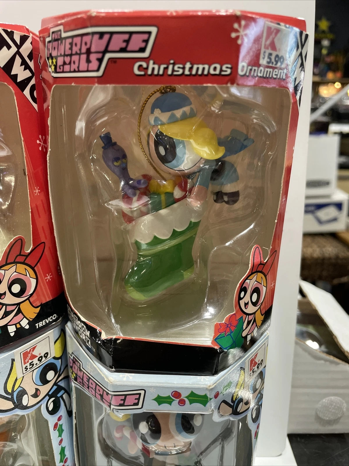 Trevco Cartoon Network The Powerpuff Girls Set Of 6 Christmas Ornaments NEW