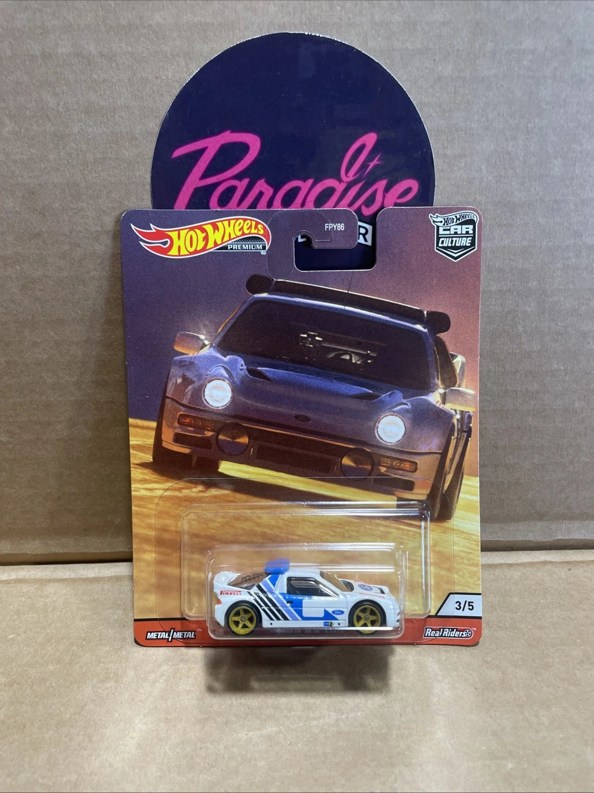 2020 Hot Wheels FPY86 Premium Thrill Climbers Ford RS 200 White 3/5 Car Culture