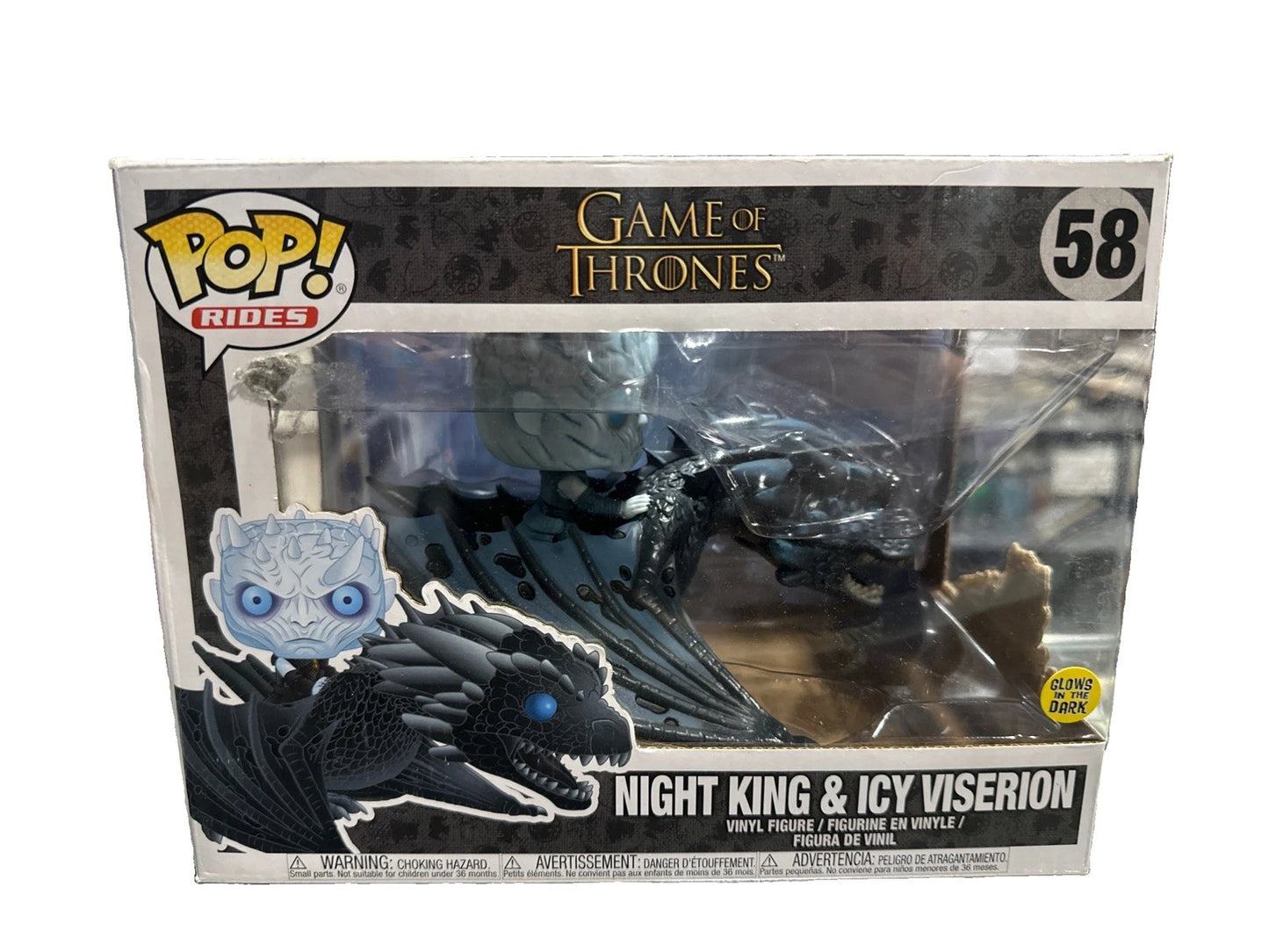 Funko Pop! : Game of Thrones - Night King & Icy Viserion (Glows in the Dark) #58