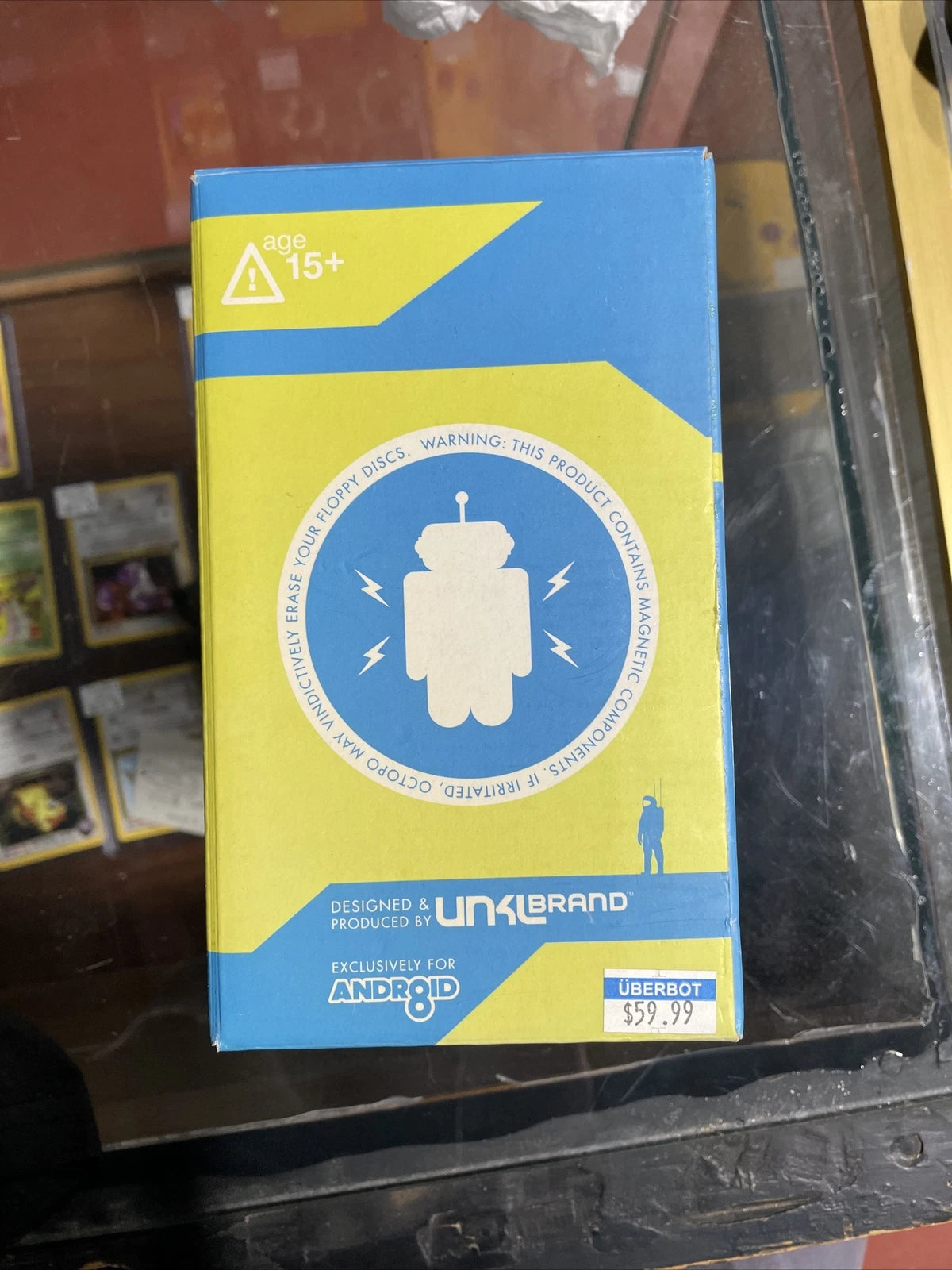 2005 UNKL Brand for Android 8 Octopo 6" Green Vinyl Robot Figure w/ Box