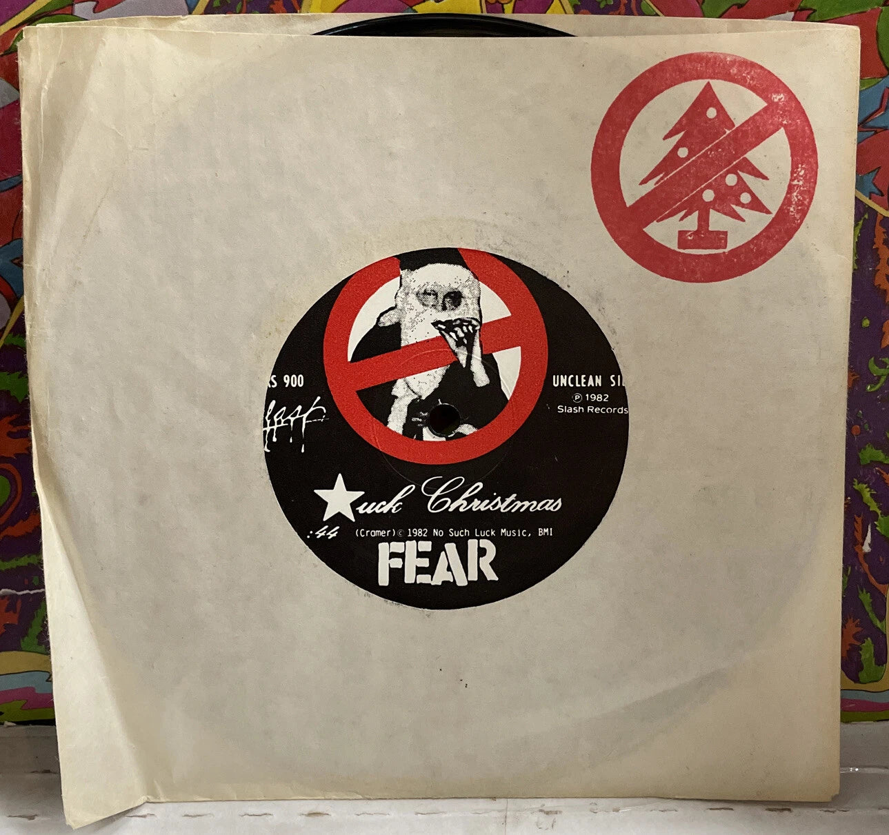 FEAR *uck Christmas/(Beep) Christmas 7” Single SRS900 w/Sleeve