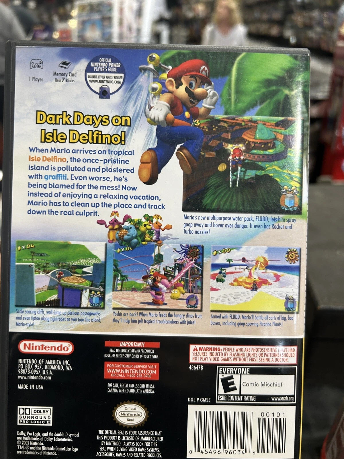 Super Mario Sunshine Nintendo GameCube Complete
