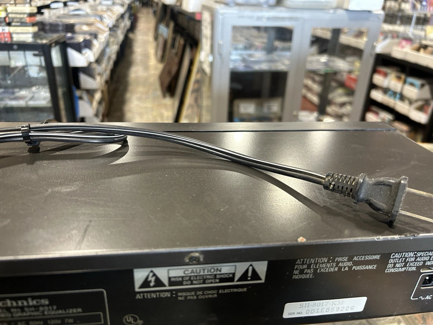 Technics SH-8017 Stereo Graphic Equalizer 7 Band 2 Channel +power cord