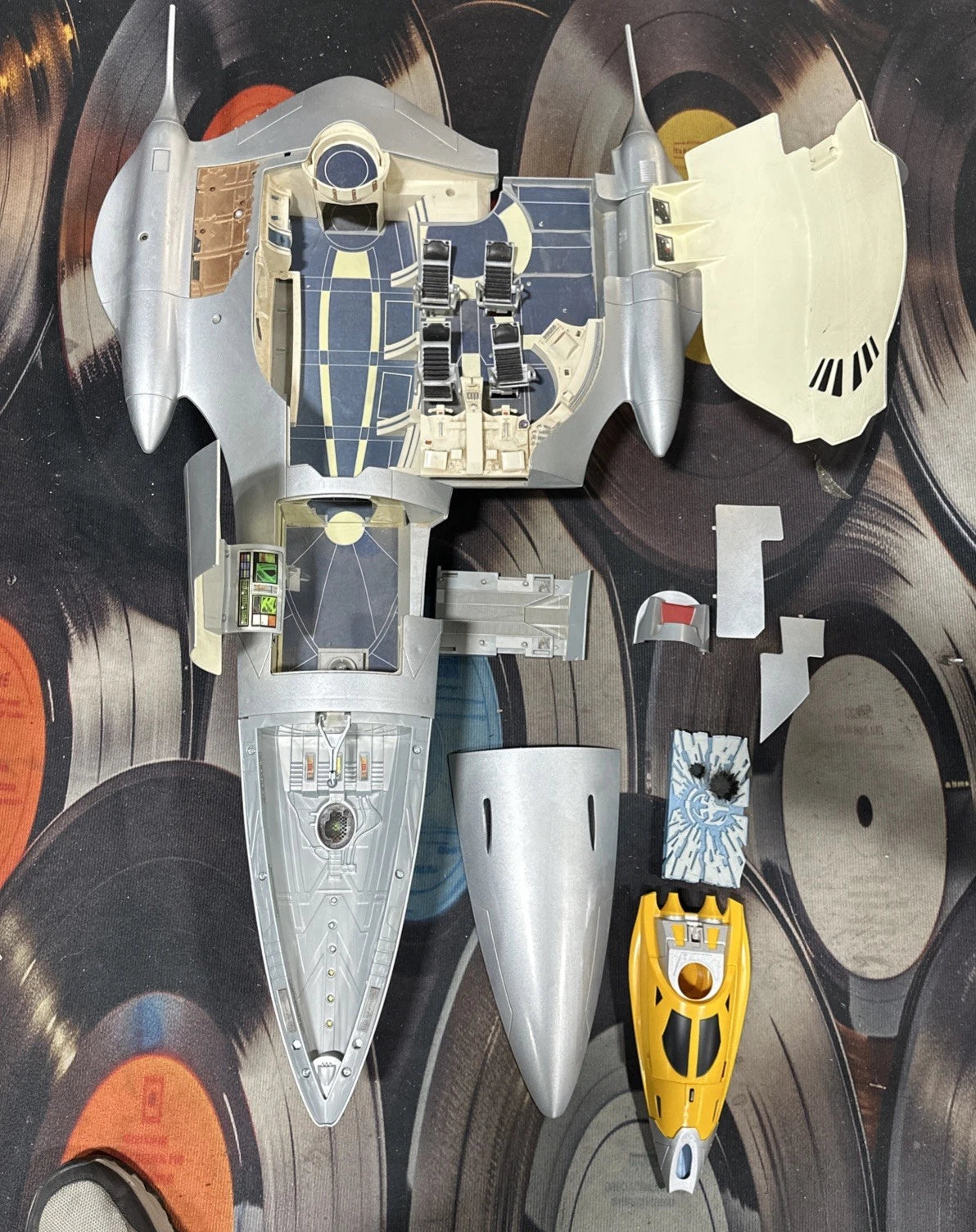 1999 Hasbro Star Wars Episode 1 Naboo Royal Starship Electronic Working Read