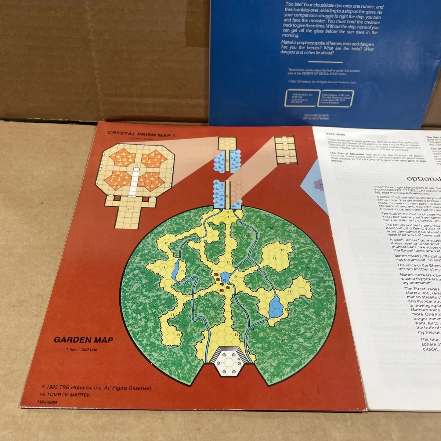 I5 Lost Tomb of Martek - AD&D Advanced Dungeons & Dragons TSR 9054