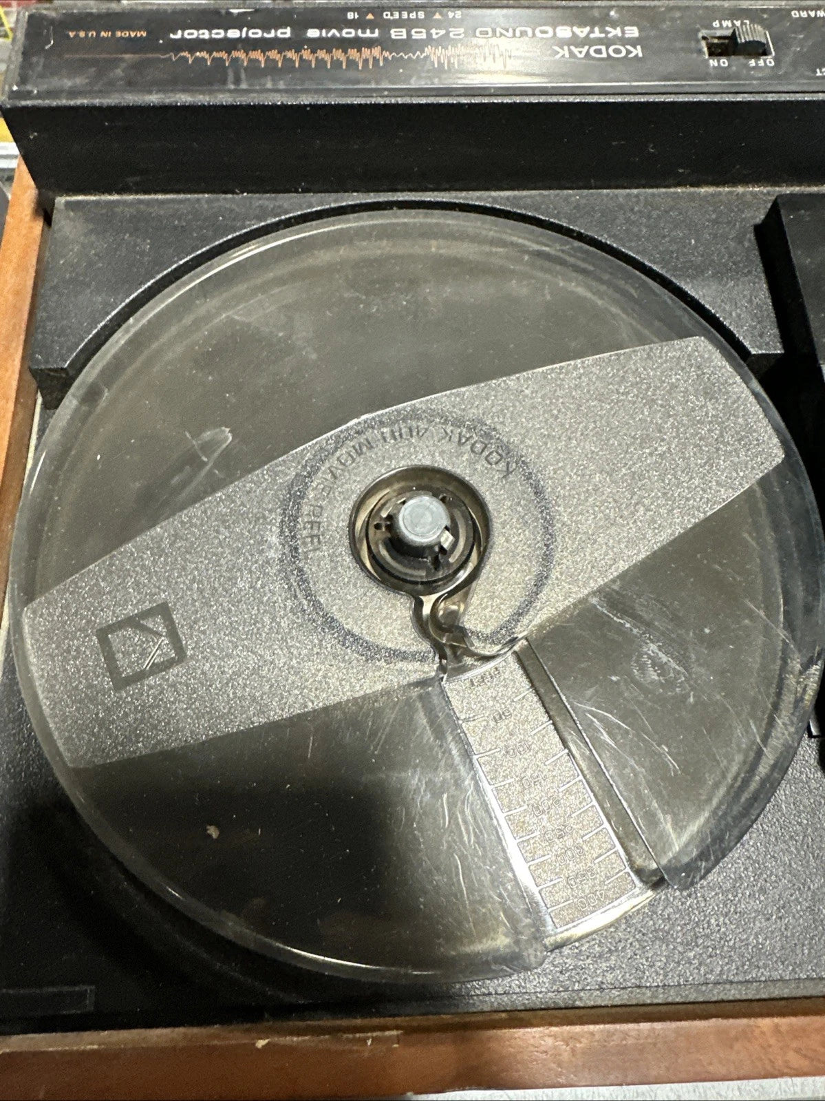 Vintage Kodak Ektasound 245B Super 8 Movie Projector turns on and spins as is