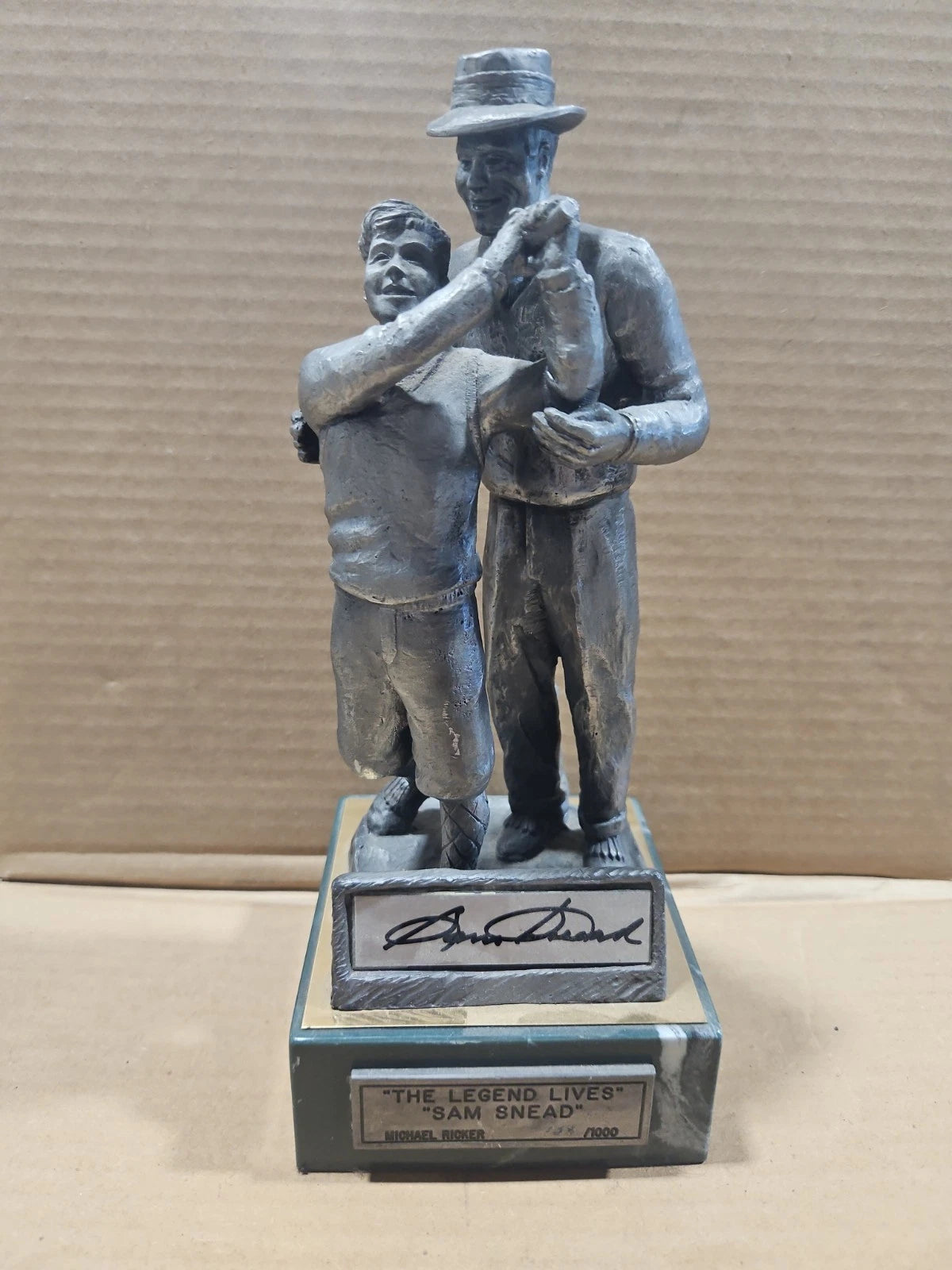 1993 Michael Ricker Limited Edition Pewter 738/1000 The Legend Lives Sam Snead
