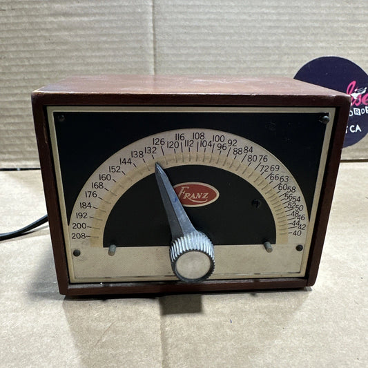Vintage FRANZ Electric Metronome Model LM-5 Solid Wood - Made in USA - Works!