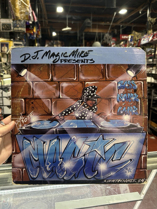 DJ Magic Mike Presents BASS IS THE NAME OF THE GAME Vinyl 1990 Record vg