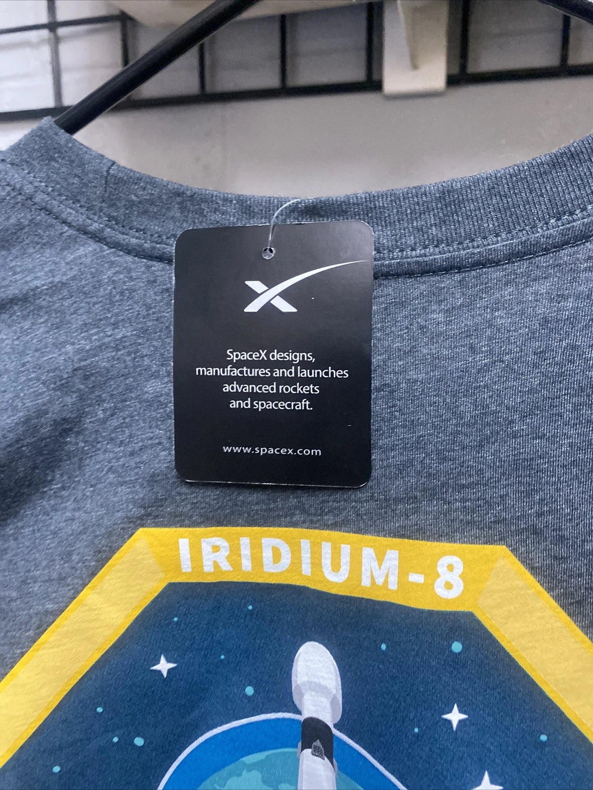 SpaceX Elon Musk Iridium-8 Vandenberg Authentic SpaceX Shirt 2XL