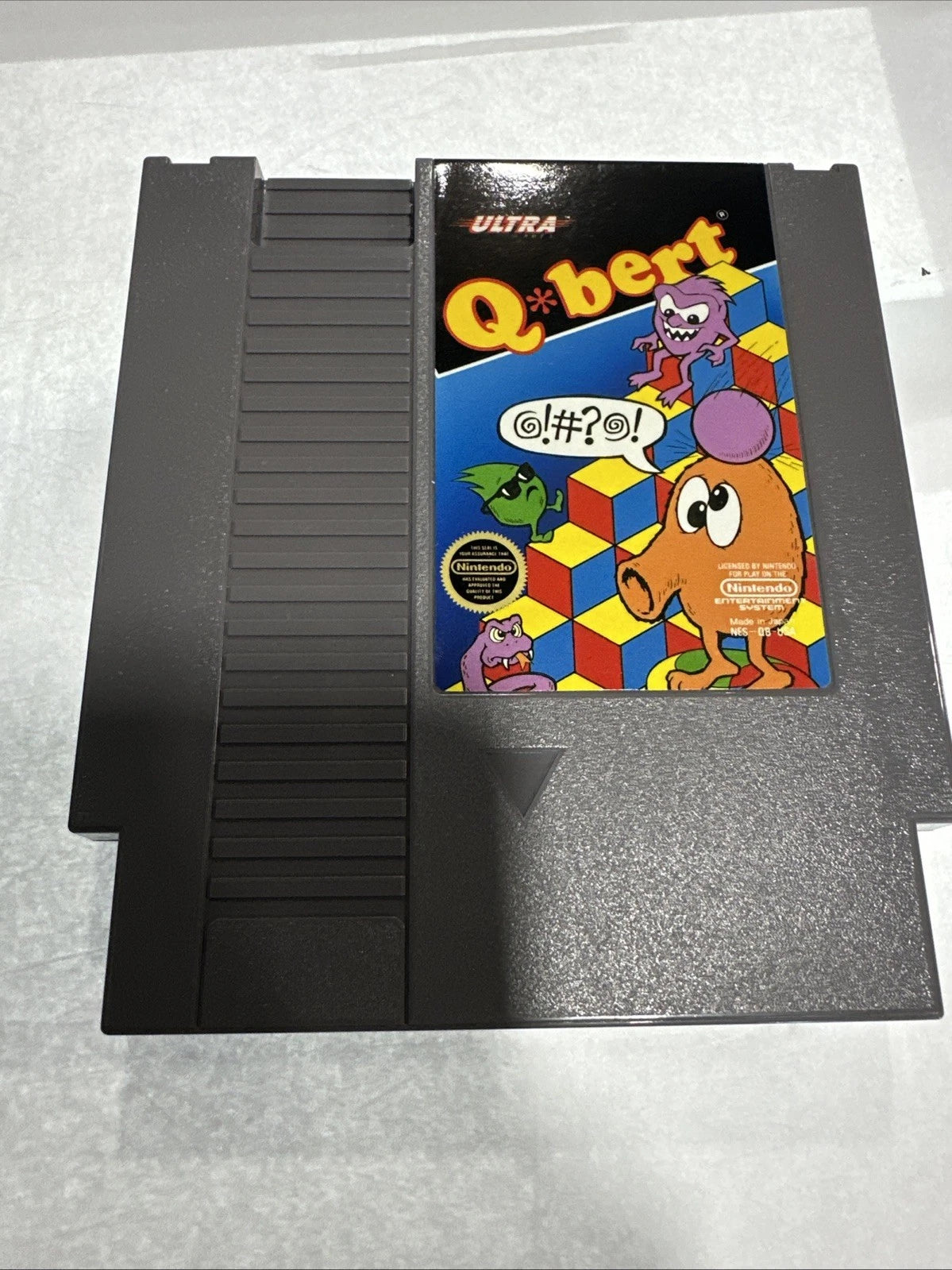 Qbert Q Bert (Nintendo, 1985 NES) CIB Complete Very Good Condition