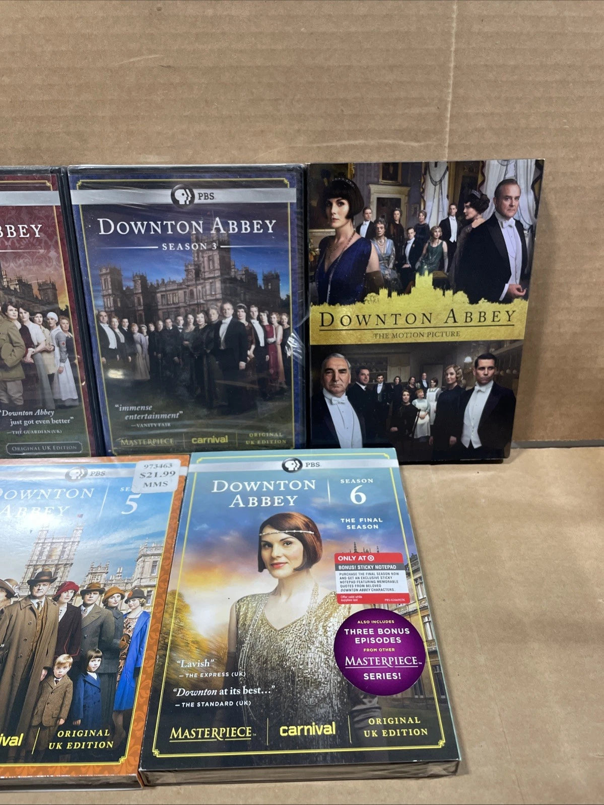 Downton Abbey Seasons 1-6 + Downtown Abbey The Motion Picture