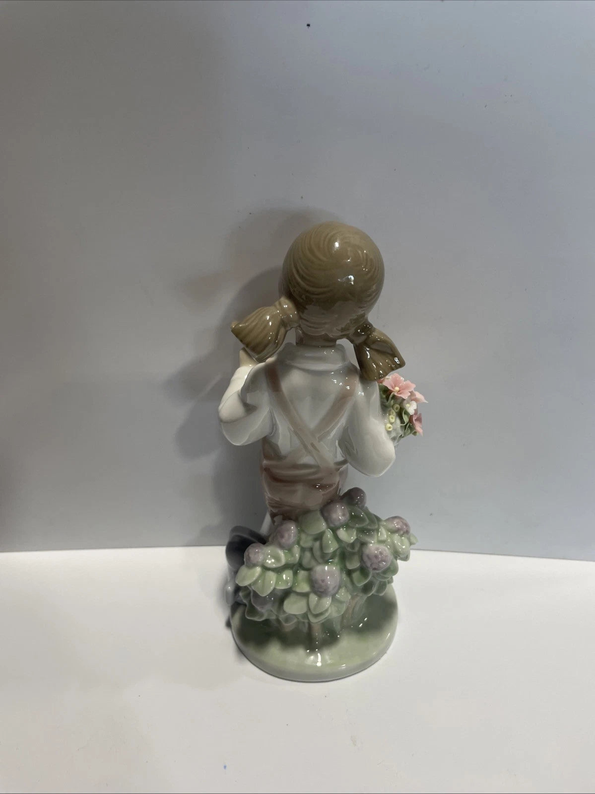 Lladro Figurine 5217 Spring Girl Flowers, Bird & Watering Can Great Condition