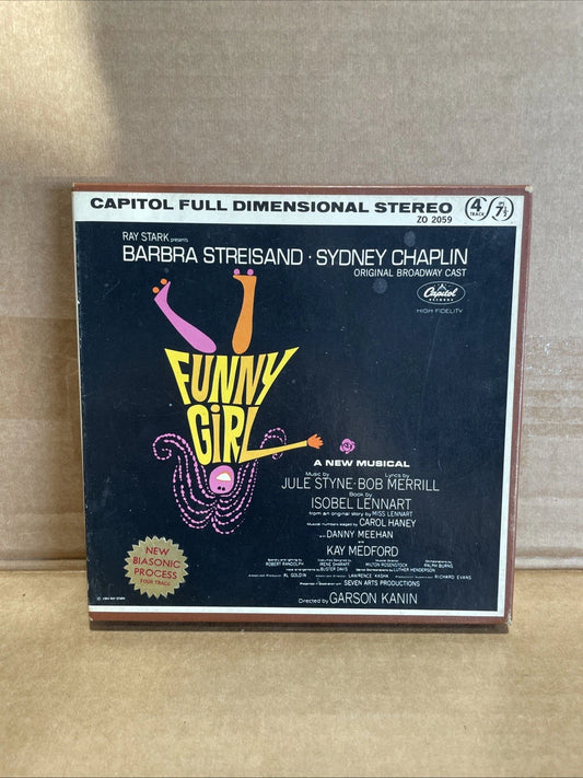 Funny Girl ~ Barbra Streisand - Reel To Reel Tape- 4 track Capitol ZO 2059 vg+