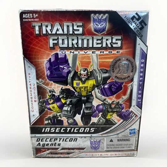 Transformers G1 Universe Commemorative Insecticons 3-Pack Reissue MIB Complete